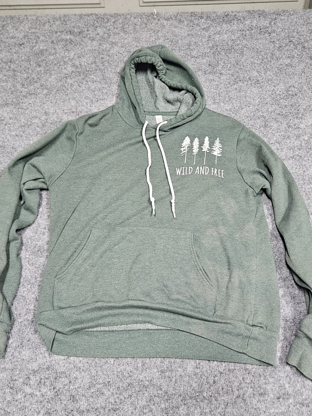 Ladies Green Pull Over Sweetshirt